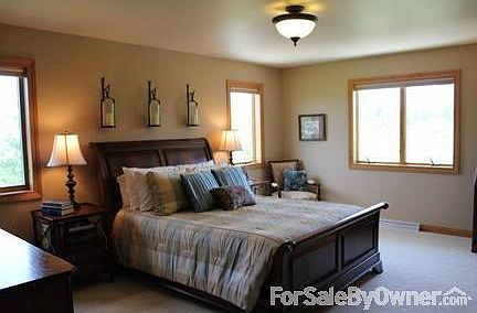 Master Bedroom : Beautiful country side and golf course views.