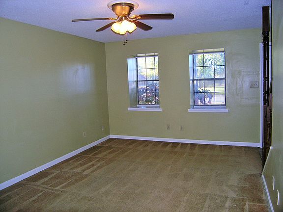 Living room with ceiling fan