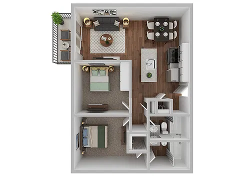 Floor plan Two Bedroom
