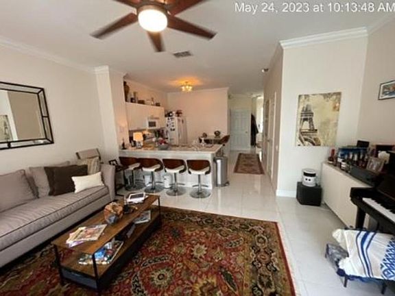 Living room to kitchen.
