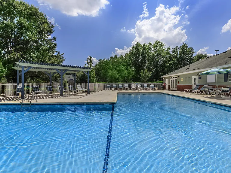 Sparkling Swimming Pool with Expanded Sundeck