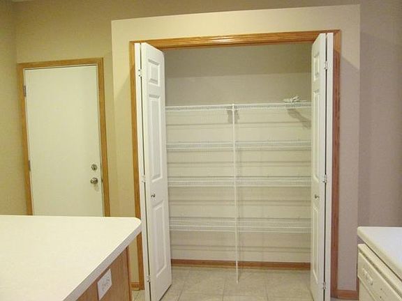 Pantry closet in kitchen