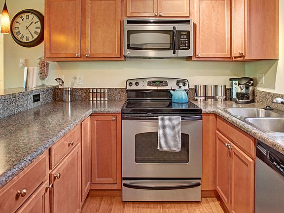 Kitchen with stainless steel appliances, lots of counter space, and plenty of cabinet storage