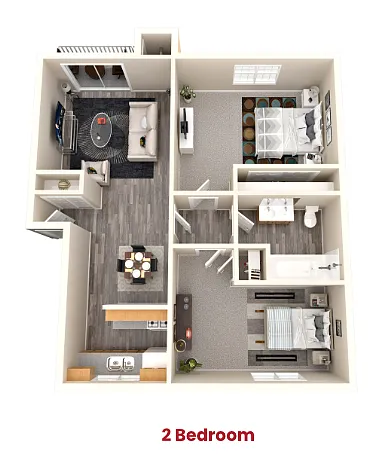 Floor plan Two Bedroom