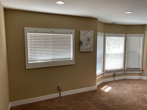 Living area looking south from front entry door area