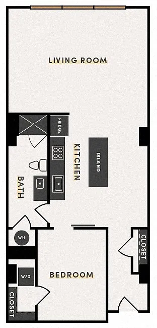Floor plan 1 Bed D