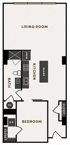 Floor plan 1 Bed D