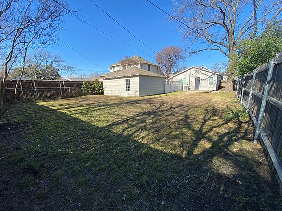 Large fenced in backyard
