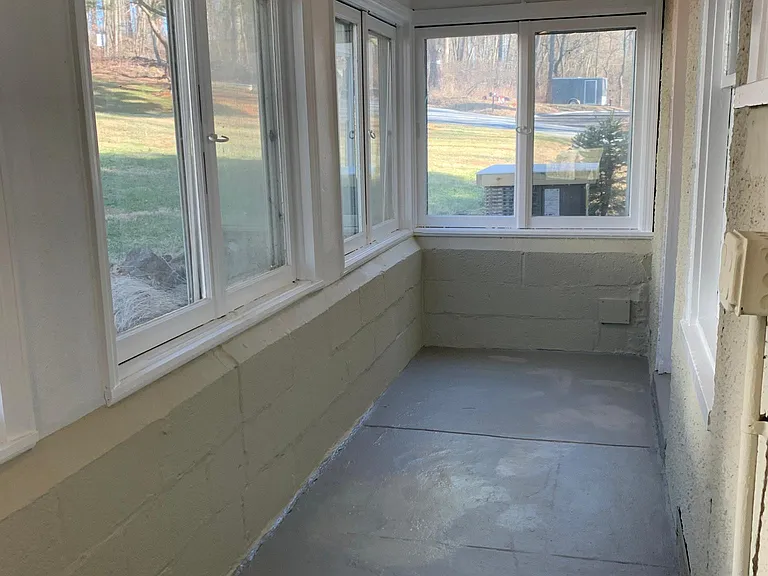 Screened back porch