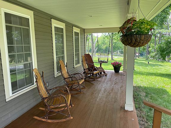 Front porch from east