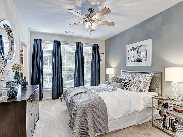 Spacious Bedrooms With Ceiling Fans