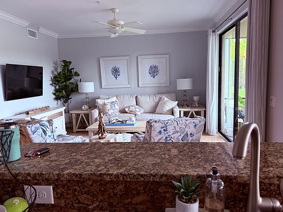 View from Kitchen to Living Area