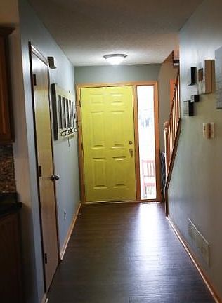 View of the front entry into the home