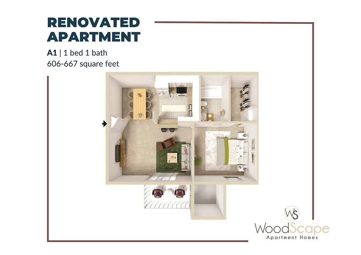 Floor plan A1 Renovated