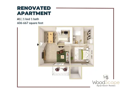 Floor plan A1 Renovated