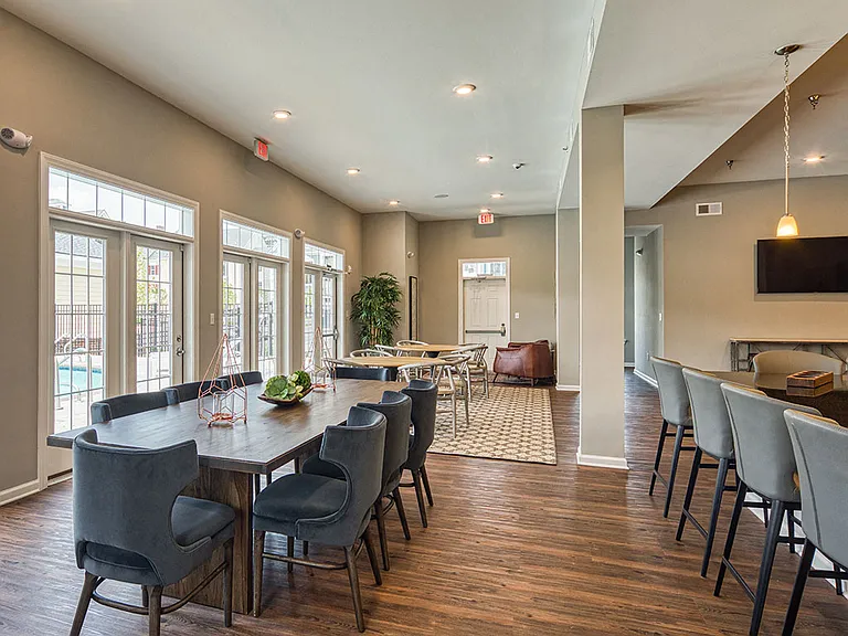 Dining table at the Clubhouse