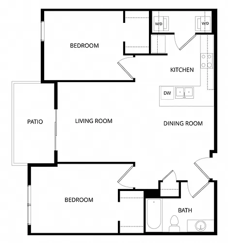 Floor plan 2x1 Bristlecone