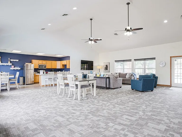 Relax in our spacious clubhouse - a great spot for connecting with friends and neighbors.