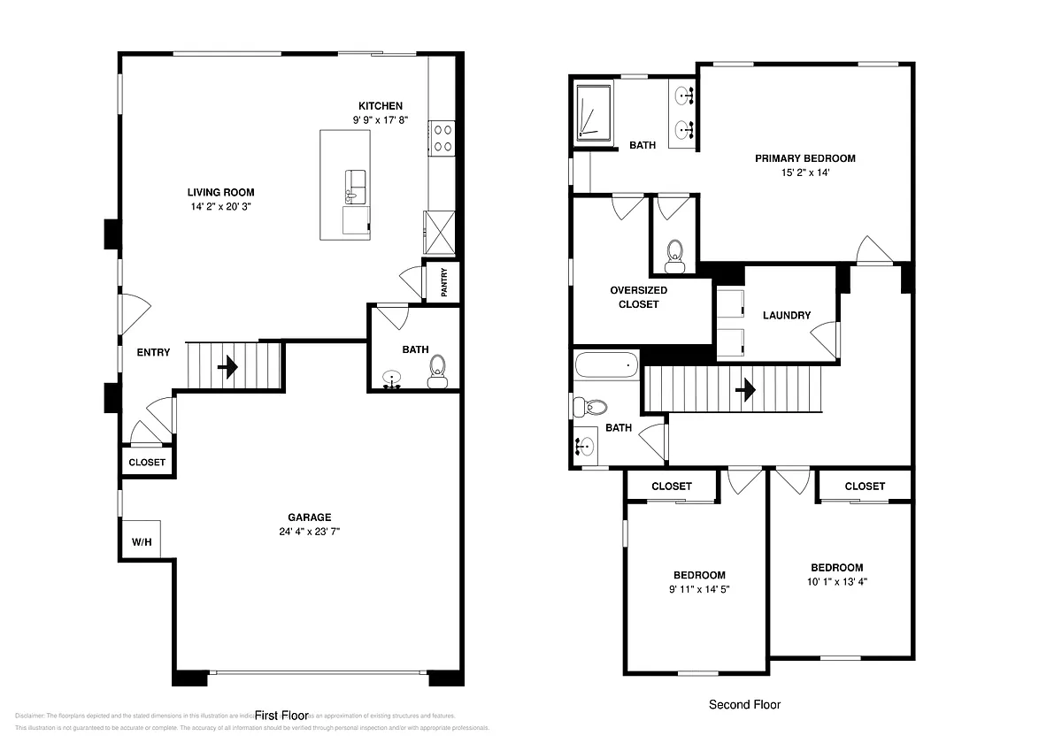 Floor plan Townhome 2