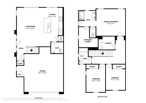 Floor plan Townhome 2