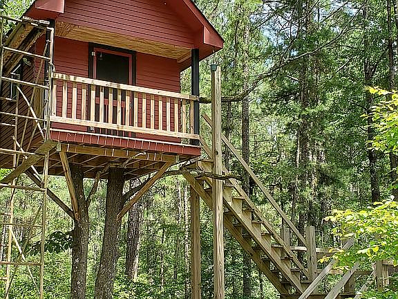 Treehouse with deck