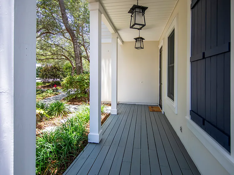 Front porch is ready and perfect for your furniture.