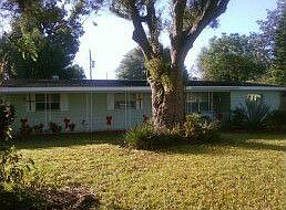 Big front yard and long front porch.