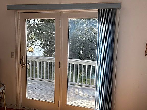 Deck view from master bed. 