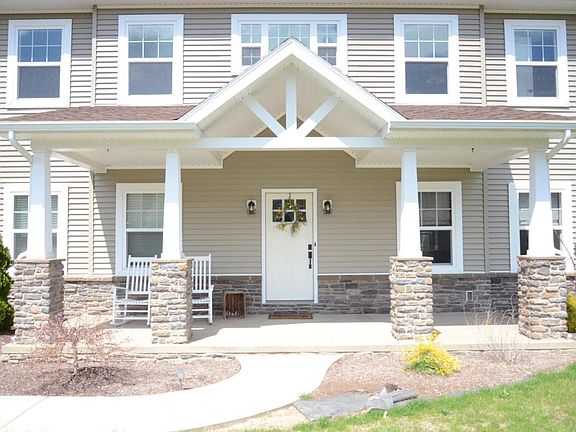 front entrance and porch