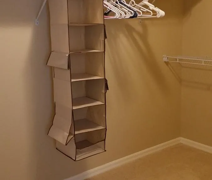 large walk-in closet in MBR
