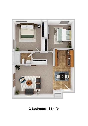 Floor plan 2 Bedroom
