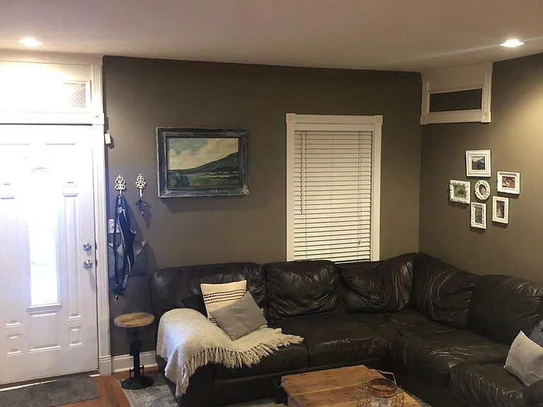 Living and front door