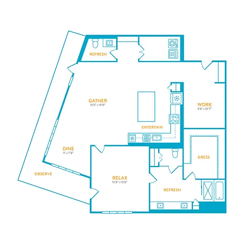 Floor plan Rayburn