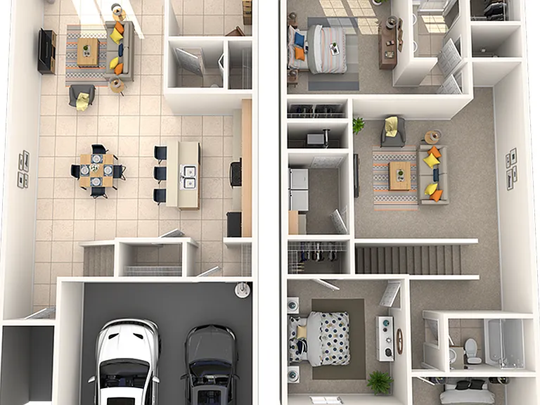 3 bedrooms, 2.5 bathrooms, 2-car garage 3 bedrooms, 2.5 bathrooms, 2-car garage
