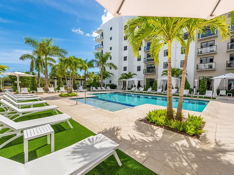 Heated saltwater pool
