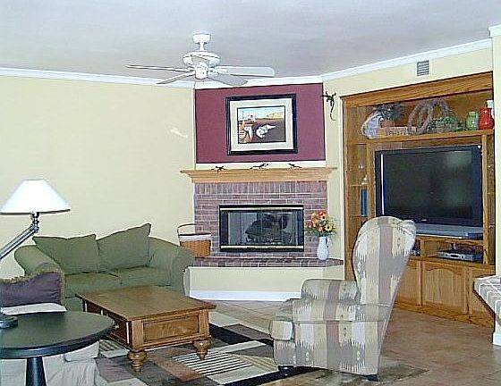 Family room with Built Ins