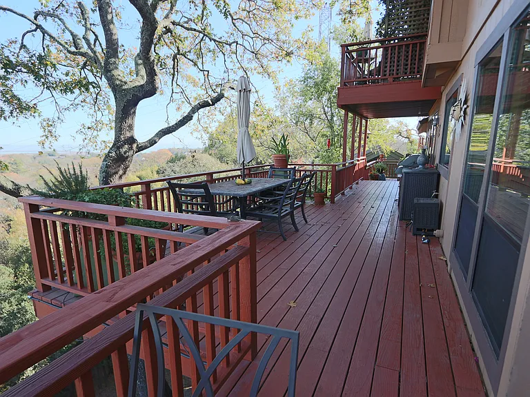 Back deck with BBQ