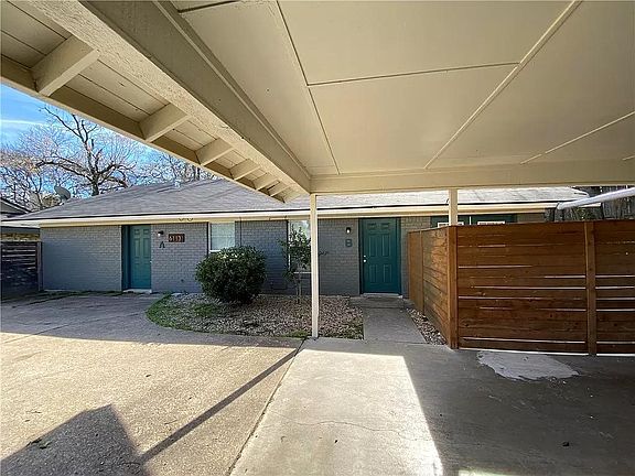 Covered parking and front entrance