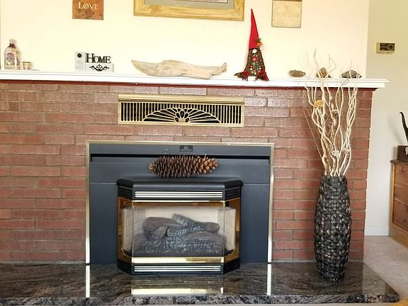 Fireplace in living room