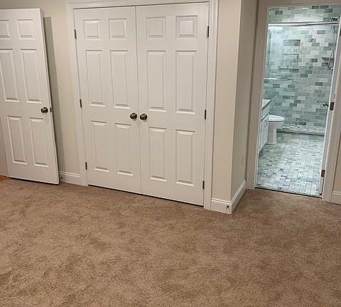 Master bedroom with full bath