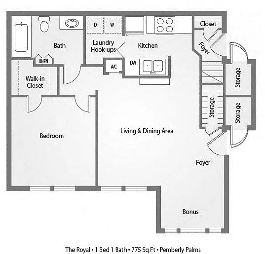 Floor plan The Royal 60%