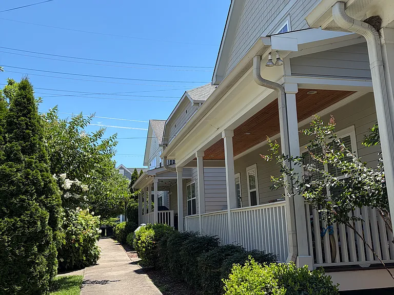 View of the back of the house from one of the private HOA walkways.