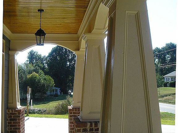 Stained Tongue & Groove & Tapered Colums!