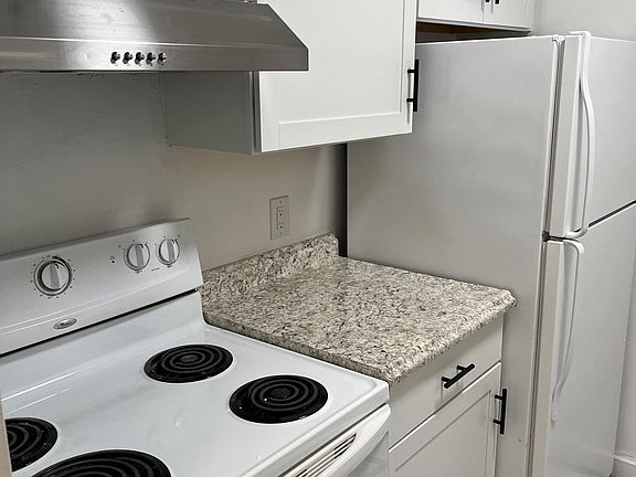 Large galley kitchen with new cabinets