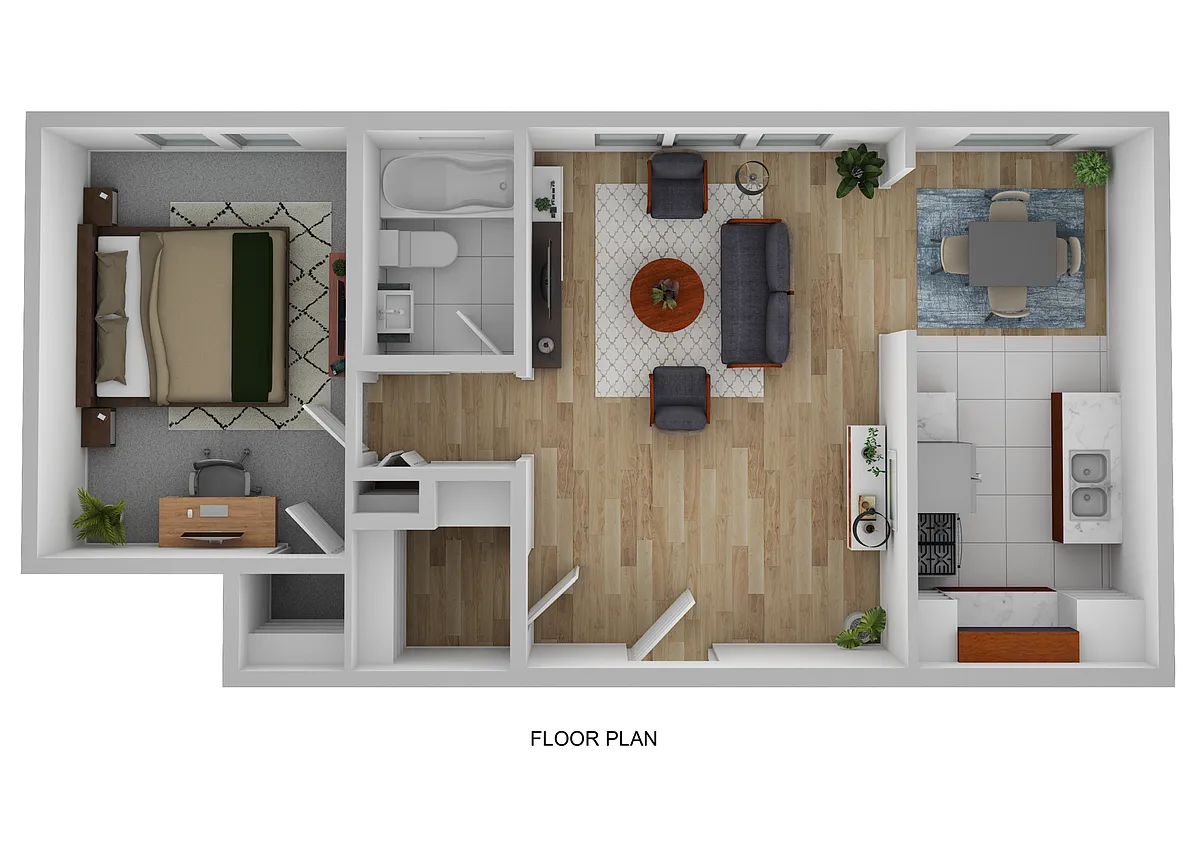Floor plan 1-Bed