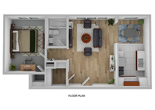 Floor plan 1-Bed