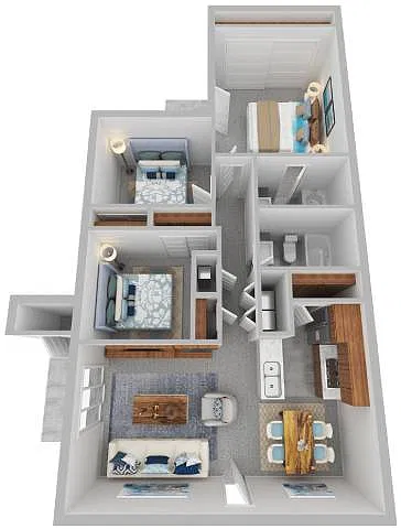 Floor plan 3 Bed 2 Bath