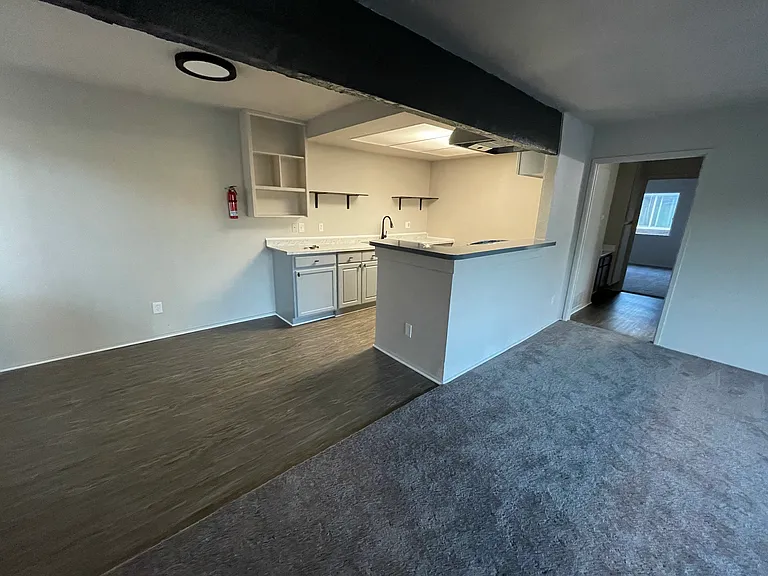 open floor plan kitchen dining family room