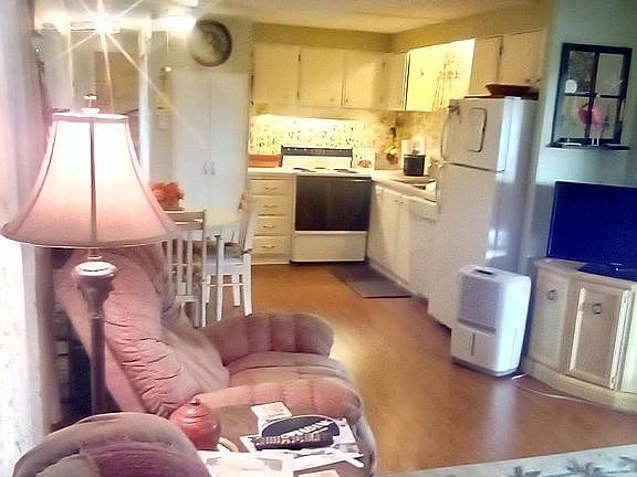 Looking from living room.