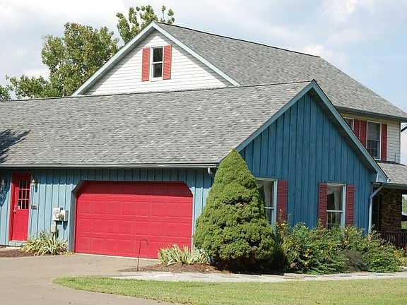 Two Car garage with wood exterior